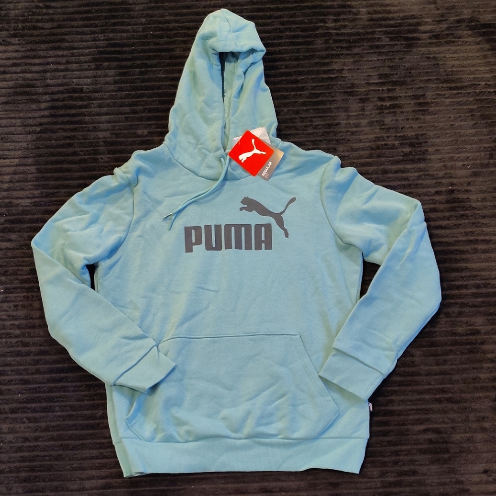 Puma Women's Aqua Blue Hoodie